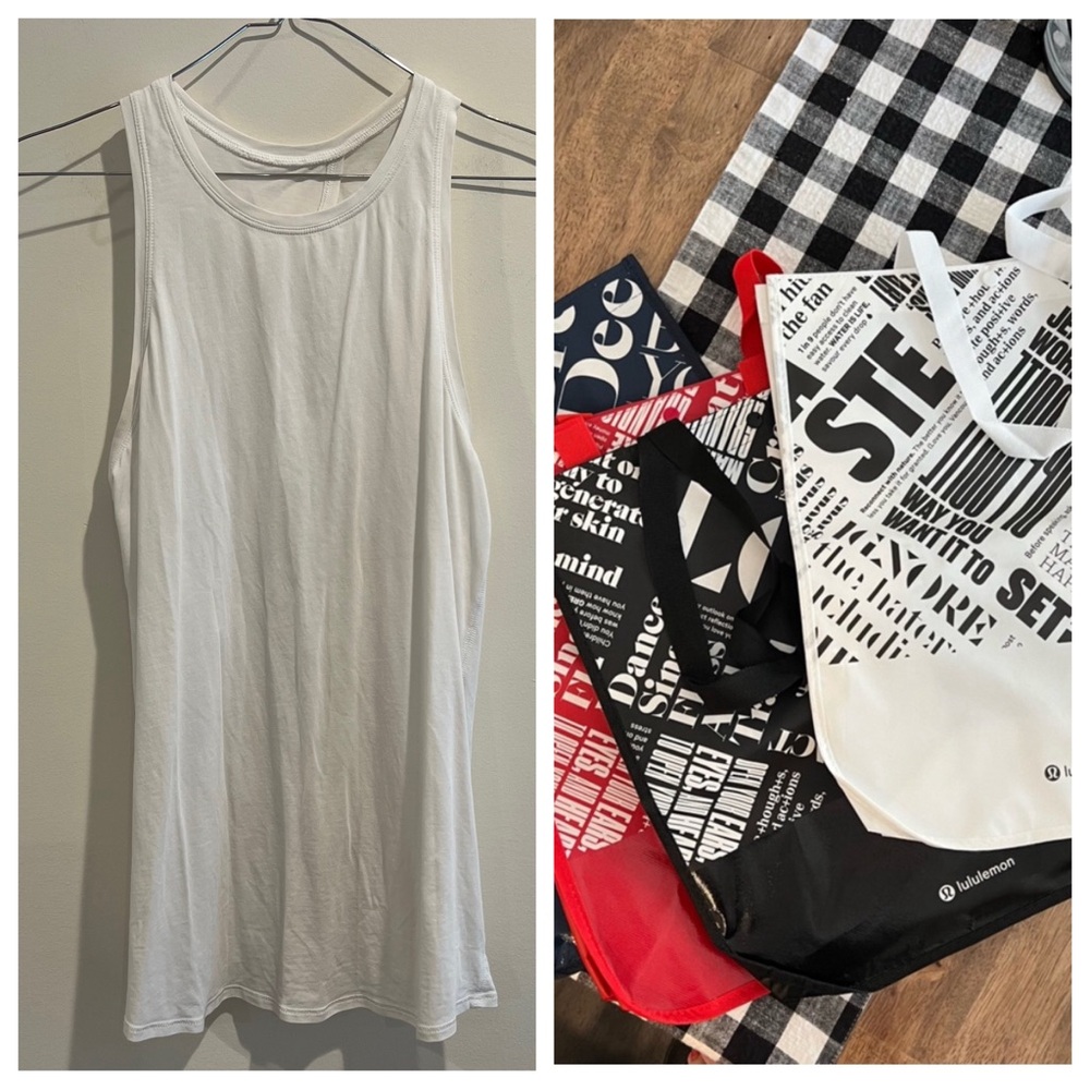 Lululemon All Tied Up‎ top/reusable bag